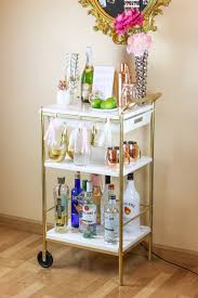 Ikea Hack Gold Marble Bar Cart Twinspiration Ikea Bar Cart Ikea Bar Bar Cart Decor