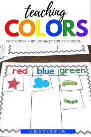 Teaching Colors To Preschoolers Behind The Mom Bun Preschool Color Activities Teaching Colors Teaching