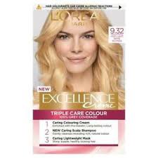 How i color my hair blonde (dye at home) without bleach. L Oreal Paris Excellence Creme 9 32 Very Light Beige Blonde Hair Color Ebay