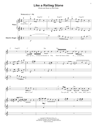 C f g like a complete unknown. Like A Rolling Stone Noten Bob Dylan Keyboard Bearbeitung
