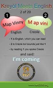 Kreyol Meets English French Language Lessons Language Lessons Haitian Creole