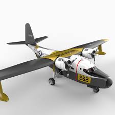 Grumman Hu 16 Albatross Aircraft 3d Model 3d Model Albatross Aircraft Aircraft Modeling Model Planes