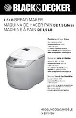 Black And Decker Bread Machine Manual Bk1015w Black Decker Bk1015w Manuals Manualslib