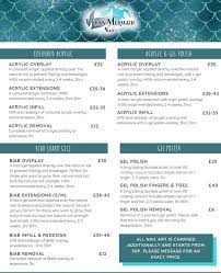 New Price List New Prices Applicable From 1st March 2020 Edinburghnails Edinburghnailtech Edinburghnailsalon Acrylic Overlay Mermaid Nails Acrylic Gel