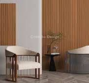 Wood Veneer PET MDF Slat Wall And Ceilling Panels - Buy ...