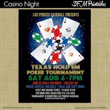 Poker Tournament Texas Hold Em Invitation Poster Template Etsy Fundraiser Flyer Poker Poker Party