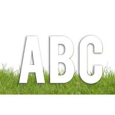 22\ multi color sparkle happy birthday yard signs, birthday party decorations, big happy birthday lawn letters, yard card business supplier. Victorystore Yard Sign Outdoor Lawn Decorations Cut Out Alphabet Yard Decoration Size 18 Inch Set Of 26 With Stakes Buy Online In Antigua And Barbuda At Desertcart 37905522