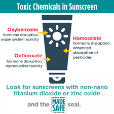 The main concerns with chemical sunscreen ingredients are hormonal disruption and allergic reaction. Toxic Chemicals In Sunscreen Safer Alternatives
