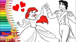 Princesa Ariel Para Colorear