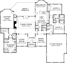 It can be hard for some to picture what size 2500 sq. European Style House Plan 3 Beds 2 5 Baths 2500 Sq Ft Plan 453 30