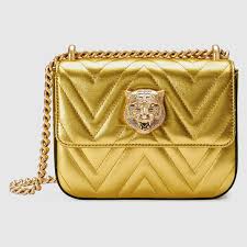 Gucci Animalier Broadway Bag In Gold Metallic Ufo No More