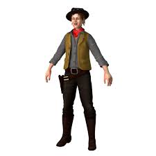 Billy the kid poses with the lawman who would kill him months later: Revolverheld Billy The Kid 3d Modell Turbosquid 1202547