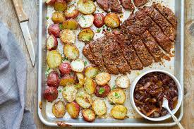 See more ideas about recipes, steak recipes, beef recipes. Sheet Pan Steak And Potatoes Recipe Eatwell101