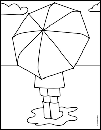 How to draw beach umbrella step by step? How To Draw An Umbrella Art Projects For Kids