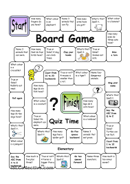 Board Game Quiz Time Easy Board Games English Games Esl Board Games