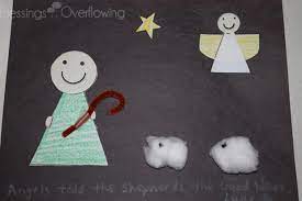 Sunday School Crafts Shepherds And Angels Craft