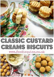 Classic Custard Creams Biscuits Biscuit Recipes Uk Homemade Biscuits Best Biscuit Recipe