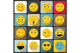 Emoticon Icons Set Flat Style Web Design Icon Icon Set Smiley Face Icons
