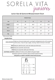 Size Chart Frederick Posh Bridal