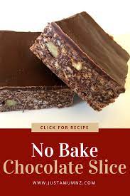 No Bake Chocolate Slice Recipe Chocolate Slice Recipes Slices Recipes