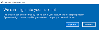 4 ways to sign out in windows 10. Solved We Can T Sign Into Your Account Error On Windows 10 Spiceworks
