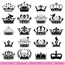 Crown Clipart Clip Art Crown Silhouette Clipart Clip Art Commercial And Personal Use Crown Tattoo Crown Silhouette Finger Tattoos