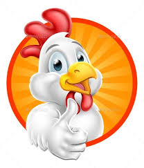 Chicken Cartoon Character Giving Thumbs Up Chicken Logo Cartoon Chicken Art Drawings For Kids