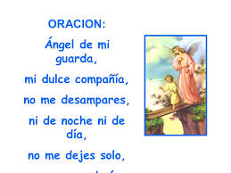Resultado de imagen para oracion angel de la guarda.