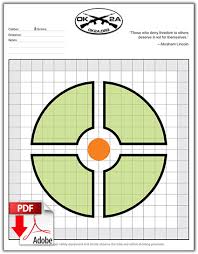 #5 action visibility fluorescent modified target. Printable Shooting Targets Oklahoma 2nd Amendment Association