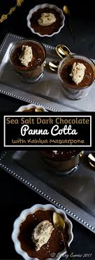 Creamy And Decadent Panna Cotta With Dark Chocolate And Topped With Some Whipped Mascarpone Cheese With Kahlu Desserts Chocolate Panna Cotta Yummy Food Dessert