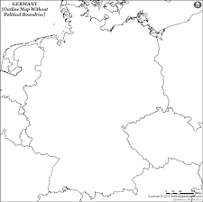 Map of germany on a white background. Germany Outline Map Blank Map Of Germany