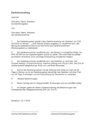 Diese wurden vor dem hintergrund eines privaten darlehen entworfen, können jedoch ebenso gut im beruflichen und gewerblichem umfeld verwendet. Darlehensvertrag Muster