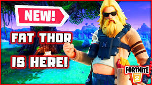 Thor is fat the god of thunder ends up playing fortnite and roasting children on voice chat. Fortnite Fat Thor Lands In Fortnite Custom Games Blitzwinger Youtube