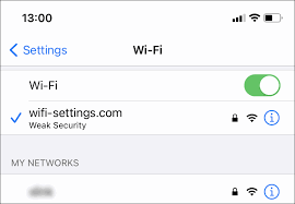 How To Fix Weak Security Wi Fi Warning On Iphone With Ios 14 Wi Fi Settings