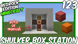 When instantly mined in creative mode, shulker boxes drop as an item if there are items stored within, unless /gamerule dotiledropsis set to false. Automatic Shulker Box Loader Unloader Bedrock Edition Minecraft Bedrock Edition Minecraft Redstone Minecraft Tutorial