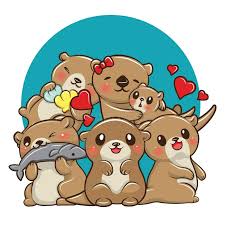 Cute Otter Stock Illustrations 1 276 Cute Otter Stock Illustrations Vectors Clipart Dreamstime Sea animals digital stamps clipart | etsy. cute otter stock illustrations 1 276