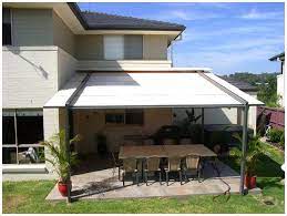 Awning Idea For Patio Behind Garage Patio Shade Patio Patio Design