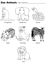 Zoo Animals Worksheet For Kindergarten New 823 Zoo Animals Worksheets For Preschool Coloring Pages