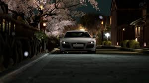 Aug 26, 2021 · description audi r8, rear view, sports cars, headlights hd wallpaper is part of vehicles category and wallpaper original resolution is 3072x4608. Wallpaper Japan Night Audi R8 Car Road Street Trees Lights Gran Turismo 3840x2160 Ultraheavybeat1984 1206507 Hd Wallpapers Wallhere