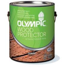 Olympic Wood Protector 1 Gallon Redwood Naturaltone Semi Transparent Exterior Stain Exterior Stain Staining Deck Stain