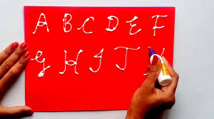 We have started introducing some. Cursive Writing For Kids Cursive Capital Letters Cursive Abcd Cursive Writing Capital Letters A To Z Video Dailymotion