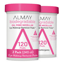 Amazon.com: Almay Biodegradable Makeup Remover Pads, Micellar Gentle,  Hypoallergenic, Fragrance-Free, Dermatologist & Ophthalmologist Tested, 120  count (Pack of 2) : Beauty & Personal Care