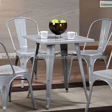 Easily accommodates up to 4 people. Industrial Style Metal Dining Table Distressed Metal Chairs Malaysia