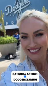 Still smiling from this moment 💙🤍 Thank you @Dodgers for the honor of  singing today! What a day! , And as a Baltimore girl… let’s just say my  brain glitched when the anthem hit that spot. 😂 Cue my ...