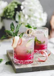 Rhubarb Mint Mojito Broma Bakery Recipe Mojito Recipe Mint Mojito Mint Cocktails