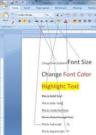 Simple Easy Procedures To Perform Basic Text Formatting In Ms Word Computer Notes Computer Literacy Words