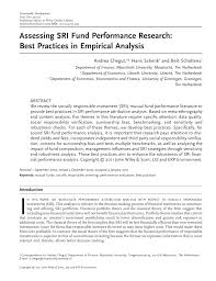 Affin fund mgmt bhd 3. Pdf Assessing Sri Fund Performance Research Best Practices In Empirical Analysis
