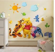 Removable Winnie The Pooh Wall Sticker Vinyl Decals For Nursery Baby Room Decor Qt0028 In Nursery Room Wall Decals Kids Room Wall Decals Nursery Wall Stickers
