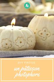 Belle Idee D Automne Un Patisson Photophore Patisson Photophore Diy Facile