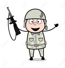 Thanks for watching our channel. Holding A Gun And Dancing Cute Army Man Cartoon Soldier Vector Illustration Royalty Free Cliparts Vectors And Stock Illustration Image 121688325